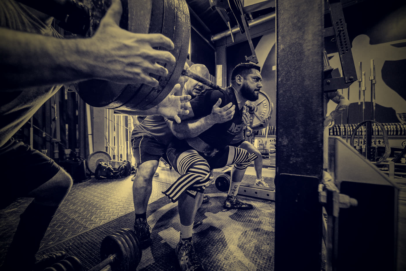 Squat lourd à la barre